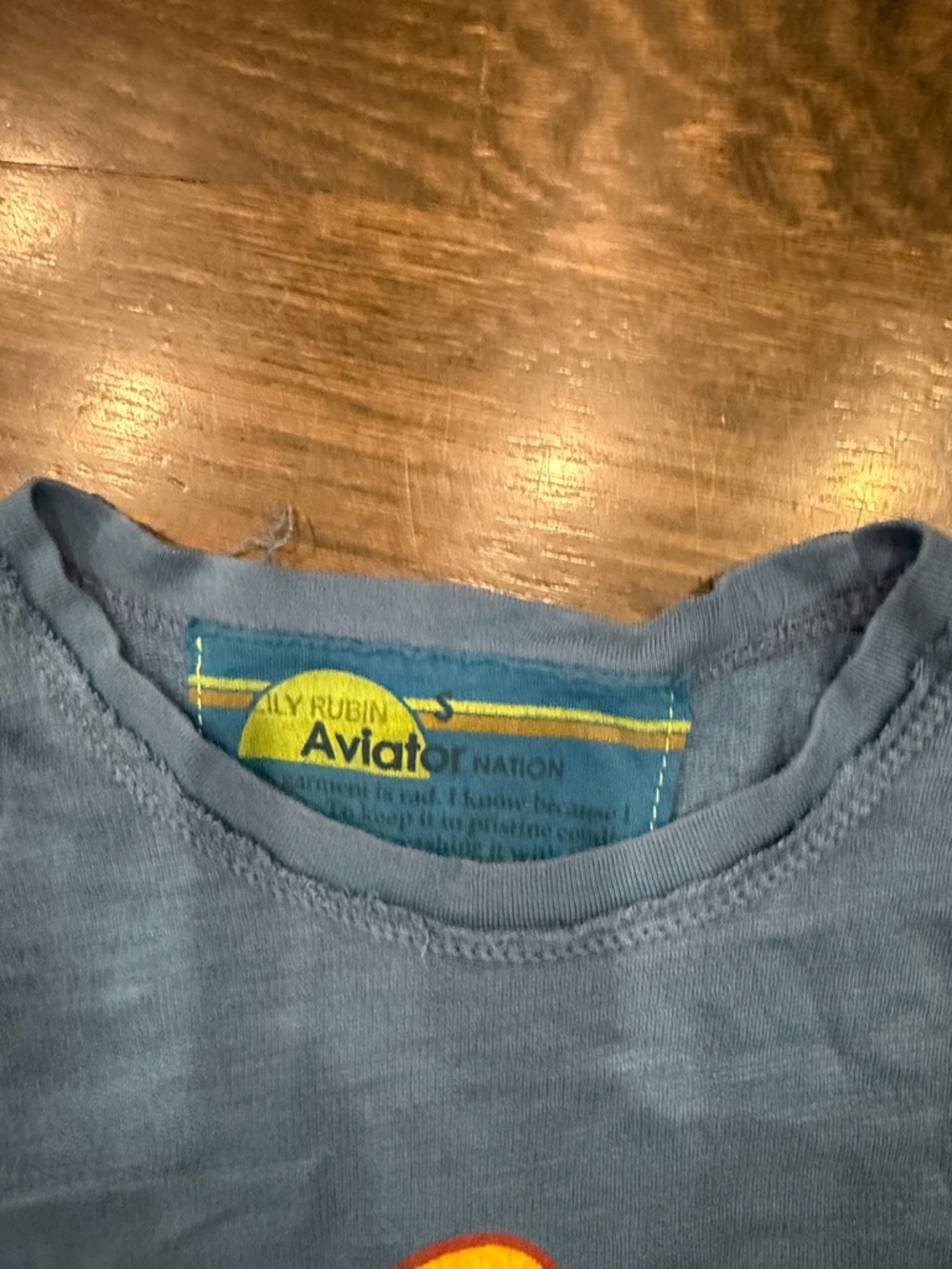 Aviator Nation Blue Tank with Hawaii' Script - Picture 2 of 2